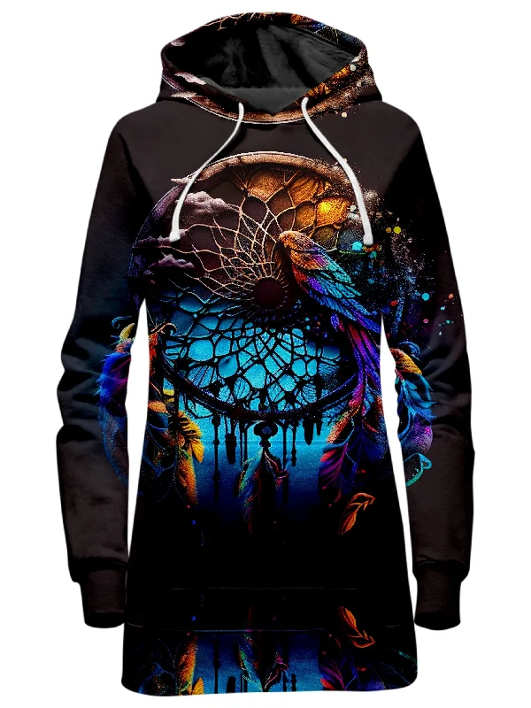 Women's mock - neck sweatshirt made of moisture - wicking material for fitness useDreamcatcher 2.0 Hoodie Dress Women's mock - neck sweatshirt made of moisture - wicking material for fitness useDreamcatcher 2.0 Hoodie Dress