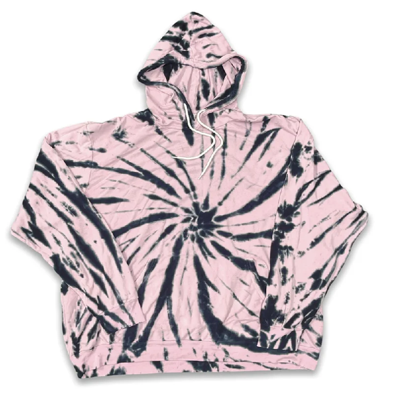 Women's tie - dye hoodie in bright colors for a retro and eye - catching styleDusty Rose Tie Dye Giant Hoodie Women's tie - dye hoodie in bright colors for a retro and eye - catching styleDusty Rose Tie Dye Giant Hoodie