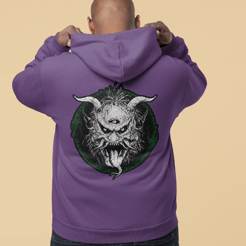 Women's oversized cropped hoodie with drawstrings for a trendy lookEyed Demon - Premium Unisex Pullover Hoodie Women's oversized cropped hoodie with drawstrings for a trendy lookEyed Demon - Premium Unisex Pullover Hoodie