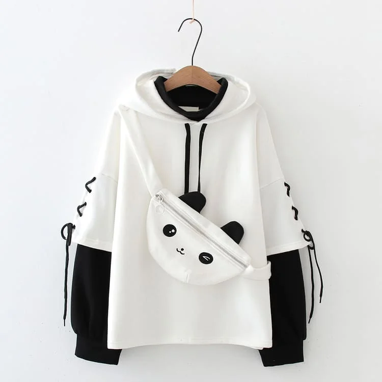 Fanny Pack Chic: Panda Bear Sweatshirt Hoodie - Elevate Your Style with Adorable Comfort! ??