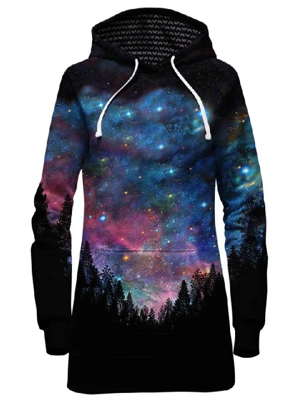 Women's mock - neck sweatshirt made of moisture - wicking material for fitness useGalactic Valley Hoodie Dress Women's mock - neck sweatshirt made of moisture - wicking material for fitness useGalactic Valley Hoodie Dress
