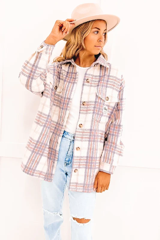 Women's double - breasted tweed jackets in classic colors for a sophisticated office lookHarley Check Worker Jacket Off White Women's double - breasted tweed jackets in classic colors for a sophisticated office lookHarley Check Worker Jacket Off White