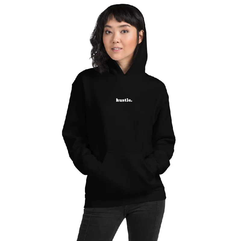 Women's quarter - zip sweatshirt made of organic cotton for eco - conscious fashionHustle Hoodie in Black, Navy or Dark Grey Women's quarter - zip sweatshirt made of organic cotton for eco - conscious fashionHustle Hoodie in Black, Navy or Dark Grey