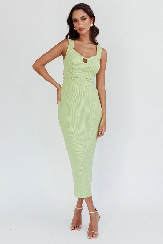 Wrap - Style Women Dress with Adjustable Fit for All Body TypesJennine Lace-Up Back Midi Dress Matcha Wrap - Style Women Dress with Adjustable Fit for All Body TypesJennine Lace-Up Back Midi Dress Matcha