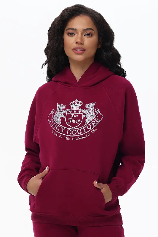 Women's crew - neck sweatshirt in a heather gray shade for a classic and versatile optionOversized Fleece Scottie Dog Hoodie Women's crew - neck sweatshirt in a heather gray shade for a classic and versatile optionOversized Fleece Scottie Dog Hoodie