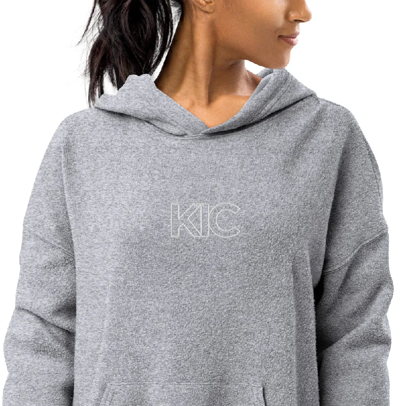 KIC Embroidered Sueded Fleece Hoodie