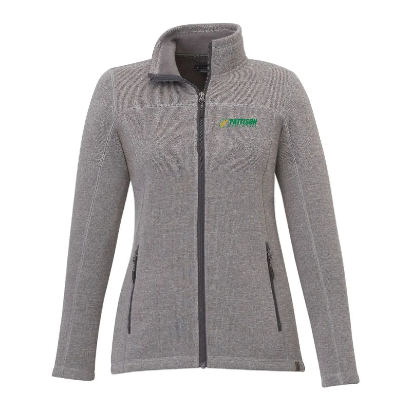 Women's bomber jackets with floral embroidery for a feminine and unique designLadies Darnell Eco Knit Full Zip Jacket Women's bomber jackets with floral embroidery for a feminine and unique designLadies Darnell Eco Knit Full Zip Jacket