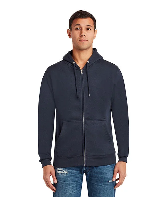 Women's zip - front sweatshirt with contrast stitching for a sporty aestheticLS14003 - Lane Seven Unisex Premium Full-Zip Hooded Sweatshirt | Navy Women's zip - front sweatshirt with contrast stitching for a sporty aestheticLS14003 - Lane Seven Unisex Premium Full-Zip Hooded Sweatshirt | Navy