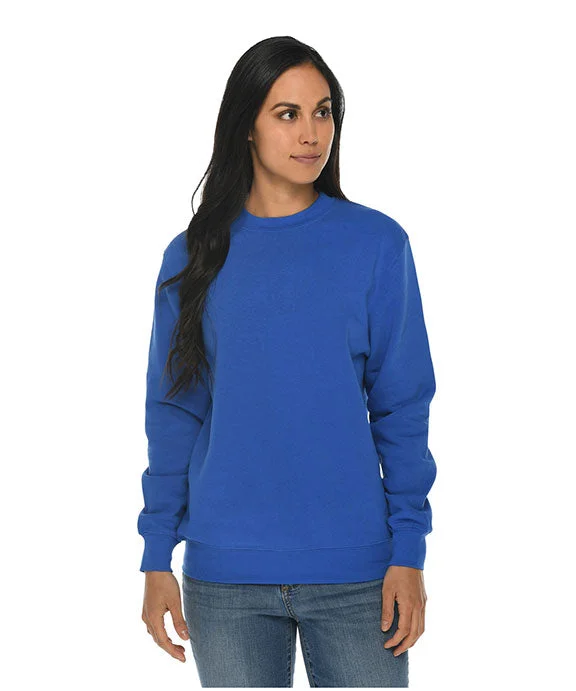 Women's oversized cropped hoodie with drawstrings for a trendy lookLS14004 - Lane Seven Unisex Premium Crewneck Sweatshirt | Royal Women's oversized cropped hoodie with drawstrings for a trendy lookLS14004 - Lane Seven Unisex Premium Crewneck Sweatshirt | Royal