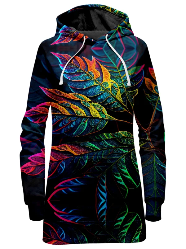 Women's graphic - printed sweatshirt featuring floral patterns for a feminine touchMidnight Floral Hoodie Dress Women's graphic - printed sweatshirt featuring floral patterns for a feminine touchMidnight Floral Hoodie Dress