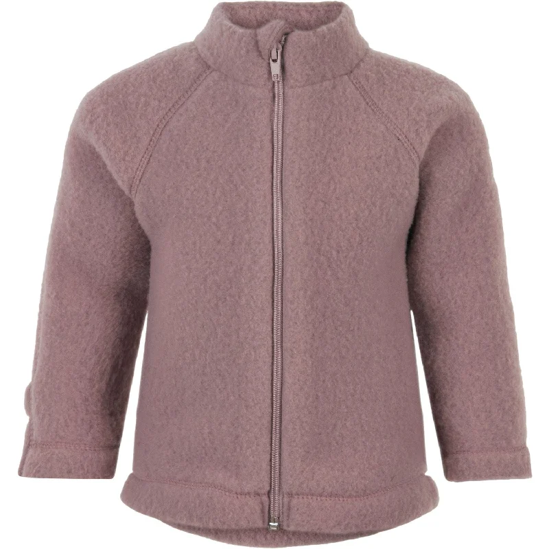 Women's cropped leather jackets with silver zippers for a punk - inspired outfitMikk-Line Twilight Mauve Wool Jacket Women's cropped leather jackets with silver zippers for a punk - inspired outfitMikk-Line Twilight Mauve Wool Jacket