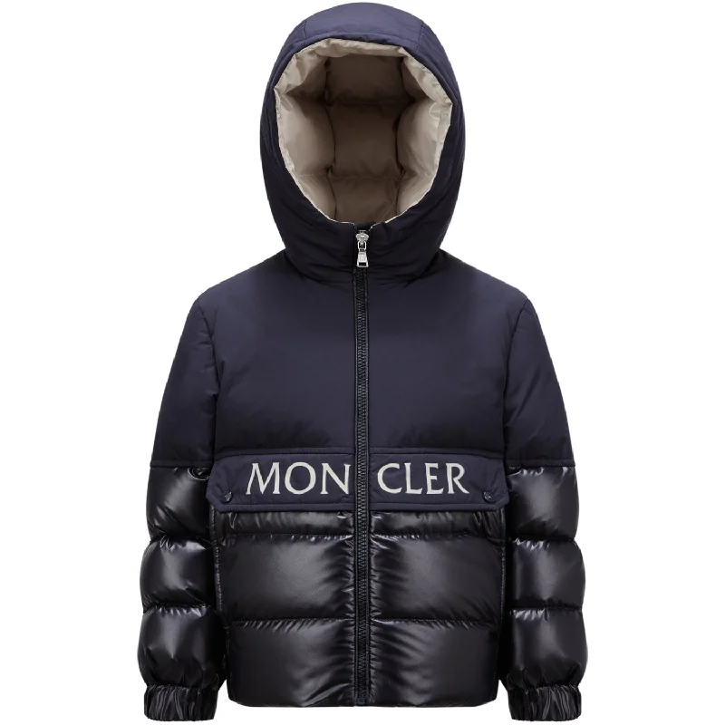 Women's cropped down jackets in bold colors for a sporty and fashionable winter outfitMoncler Medium Blue Andres Jacket Women's cropped down jackets in bold colors for a sporty and fashionable winter outfitMoncler Medium Blue Andres Jacket