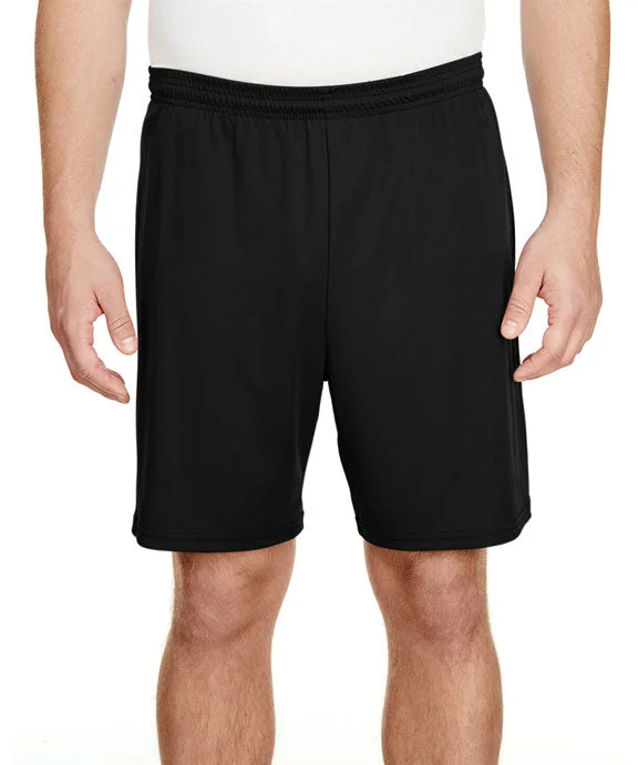 N5244 - A4 Adult 7 Inch Inseam Cooling Performance Shorts | Black