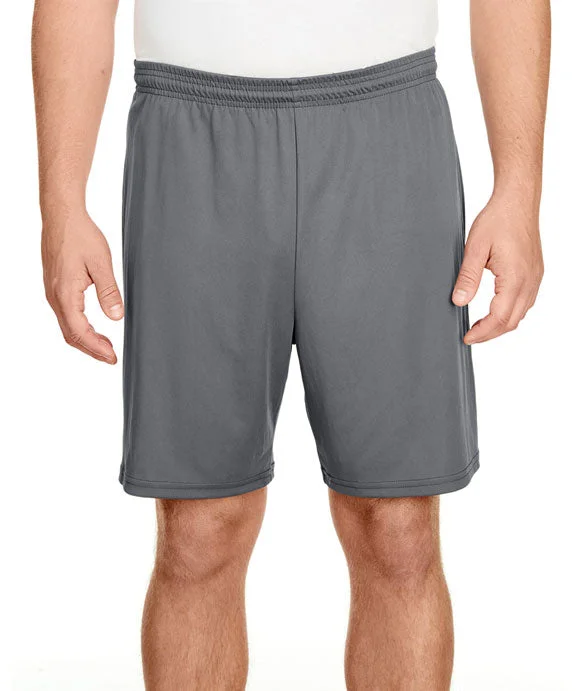 N5244 - A4 Adult 7 Inch Inseam Cooling Performance Shorts | Graphite