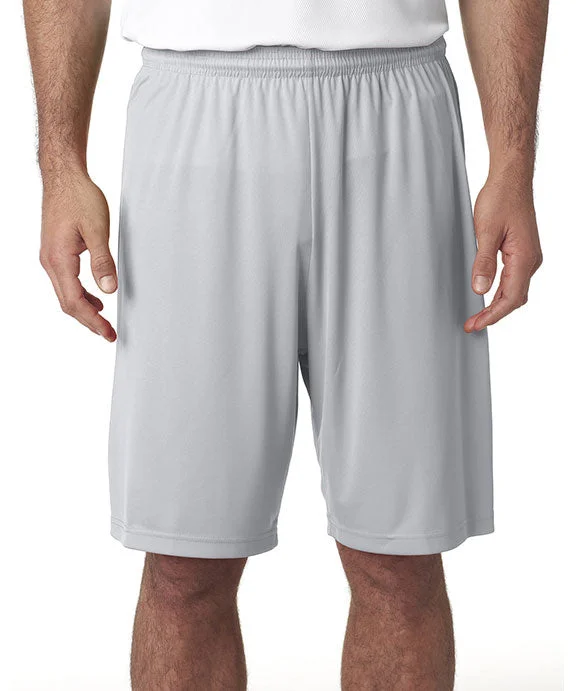 N5283 - A4 Mens 9" Inseam Performance Shorts | Silver