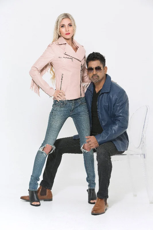 Women's quilted puffer jackets in a cropped silhouette for a modern twistNashville Fringe Motorcycle Jacket Women's quilted puffer jackets in a cropped silhouette for a modern twistNashville Fringe Motorcycle Jacket