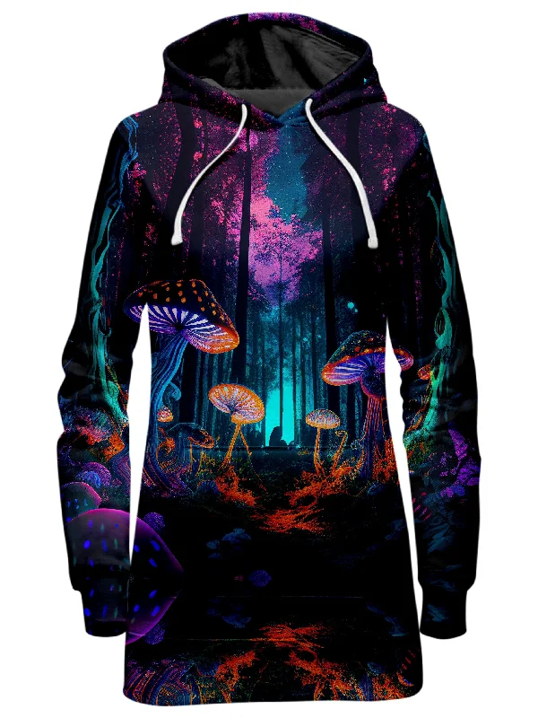 Women's hoodie with a glittery print for a glamorous and sparkly appearanceNatures Medicine Hoodie Dress Women's hoodie with a glittery print for a glamorous and sparkly appearanceNatures Medicine Hoodie Dress