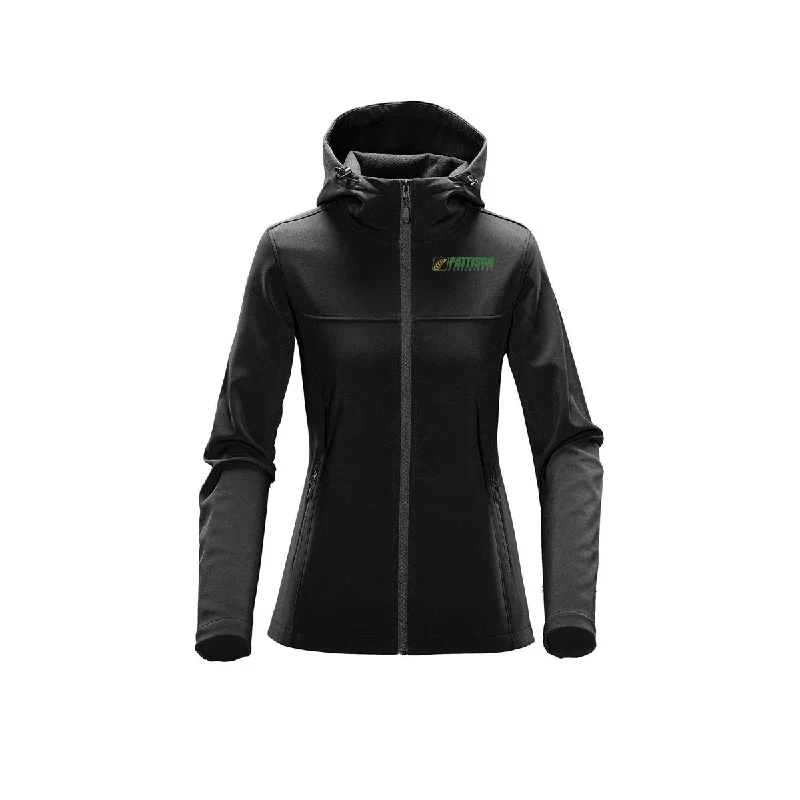 Women's bomber jackets with a holographic finish for a futuristic and eye - catching lookLadies Orbiter Softshell Hoody Women's bomber jackets with a holographic finish for a futuristic and eye - catching lookLadies Orbiter Softshell Hoody