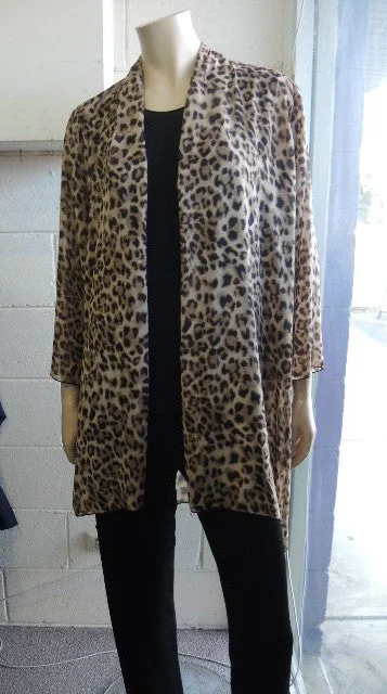 Women's cropped down jackets in bold colors for a sporty and fashionable winter outfitParty Girl Animal Print Chiffon Jacket Women's cropped down jackets in bold colors for a sporty and fashionable winter outfitParty Girl Animal Print Chiffon Jacket