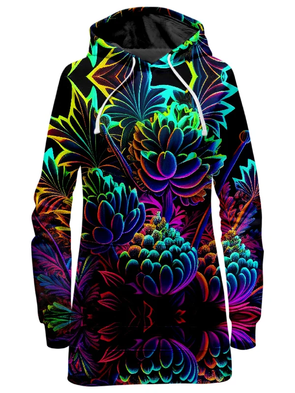 Women's sweatshirt with a mesh panel insert for breathability during workoutsPsychedelic Bloom Hoodie Dress Women's sweatshirt with a mesh panel insert for breathability during workoutsPsychedelic Bloom Hoodie Dress