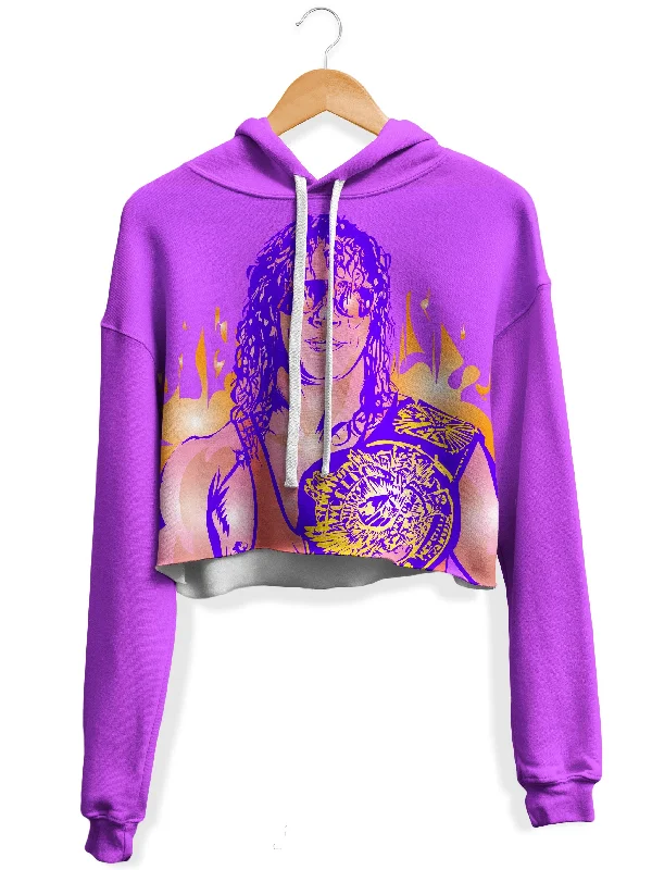 Women's zip - front sweatshirt with contrast stitching for a sporty aestheticRazor Fleece Crop Hoodie Women's zip - front sweatshirt with contrast stitching for a sporty aestheticRazor Fleece Crop Hoodie