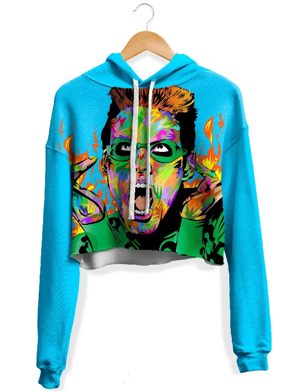 Women's sweatshirt with a mesh panel insert for breathability during workoutsRiddler Fleece Crop Hoodie Women's sweatshirt with a mesh panel insert for breathability during workoutsRiddler Fleece Crop Hoodie