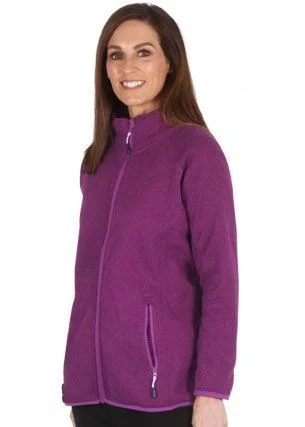 Women's bomber jackets with a holographic finish for a futuristic and eye - catching lookSportswave Birdseye Fleece Jacket Women's bomber jackets with a holographic finish for a futuristic and eye - catching lookSportswave Birdseye Fleece Jacket
