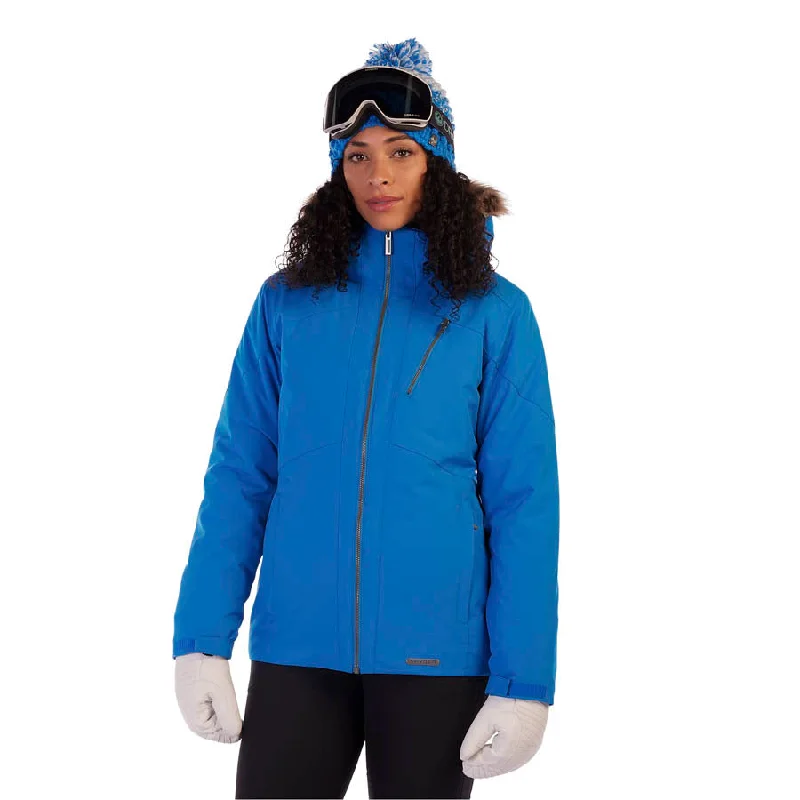 Women's moto jackets with a lace - up front for a unique and stylish touchSpyder Skyline Womens Jacket 2023