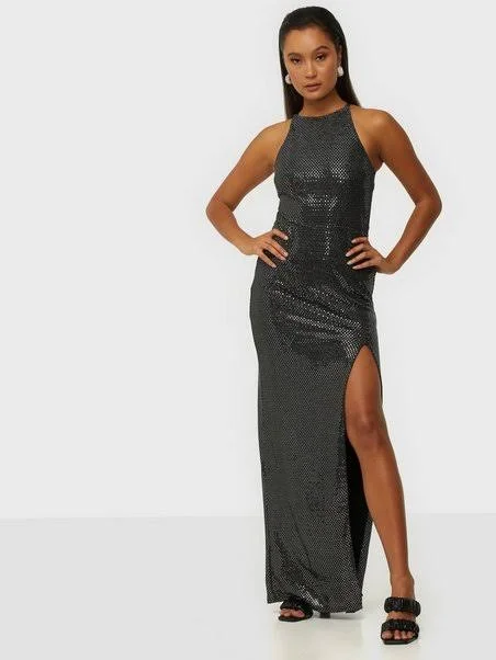 Little Black Women Dress with Sequins for a Glamorous Night OutStarry Night Gown