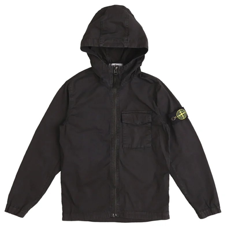 Women's cropped satin jackets in pastel shades for a glamorous evening outStone Island Junior Overshirt Black Women's cropped satin jackets in pastel shades for a glamorous evening outStone Island Junior Overshirt Black