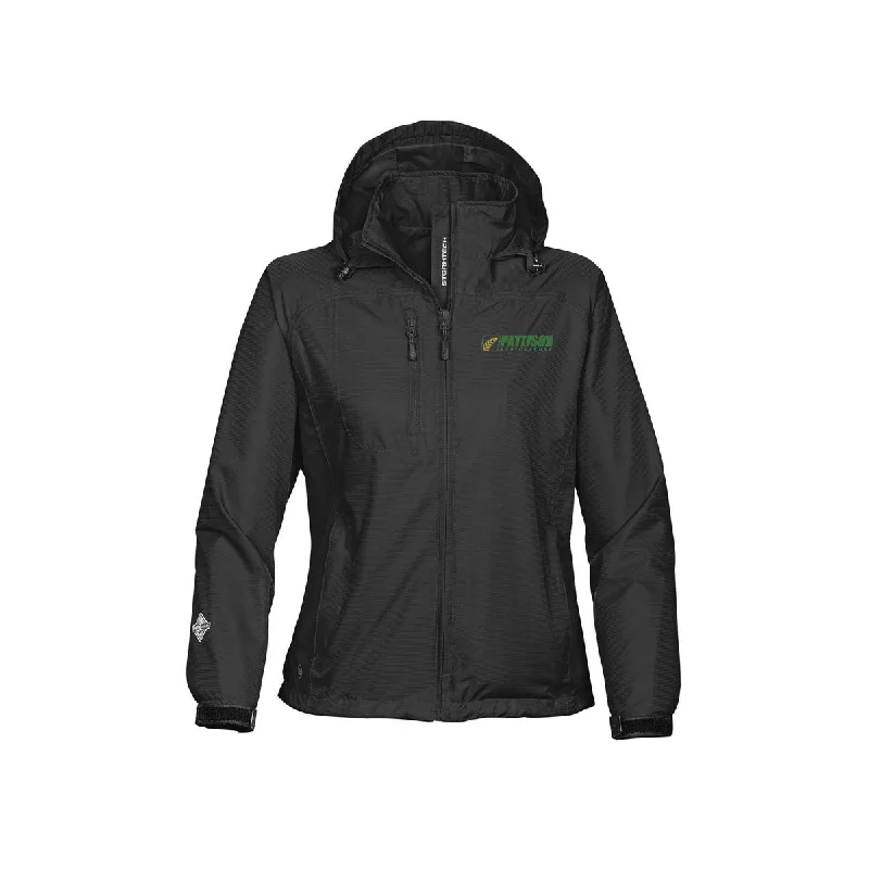 Women's long - length wool blend jackets for a warm and stylish winter lookLadies Stratus Lightweight Shell With Hood Women's long - length wool blend jackets for a warm and stylish winter lookLadies Stratus Lightweight Shell With Hood