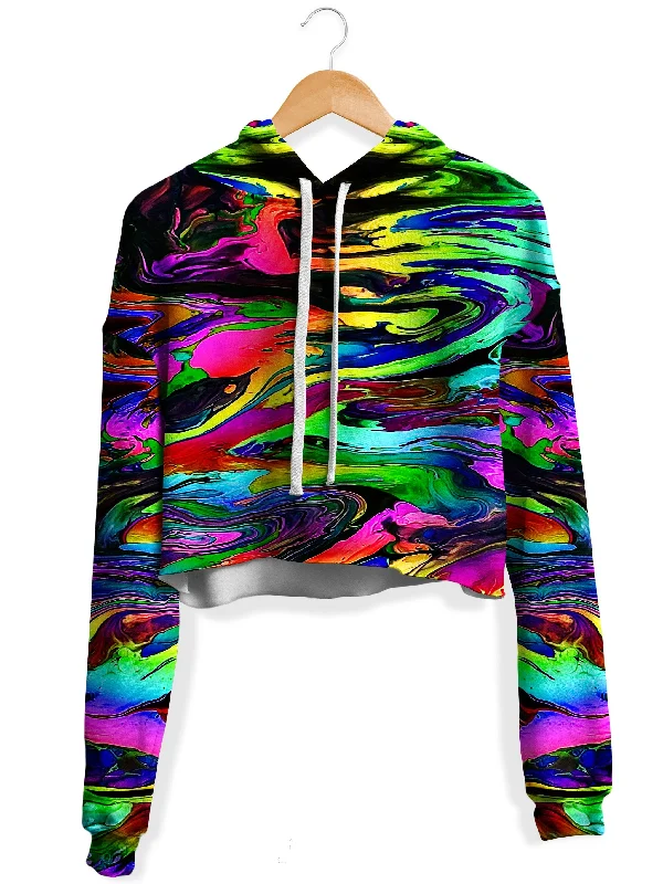 Women's color - block hoodie combining bold hues for a fashion - forward statementThe Mystic River Fleece Crop Hoodie Women's color - block hoodie combining bold hues for a fashion - forward statementThe Mystic River Fleece Crop Hoodie