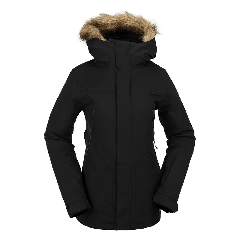 Women's windbreaker jackets with adjustable hoods for windy daysVolcom 2024 Womens Shadow Insulated Jacket - Black Women's windbreaker jackets with adjustable hoods for windy daysVolcom 2024 Womens Shadow Insulated Jacket - Black