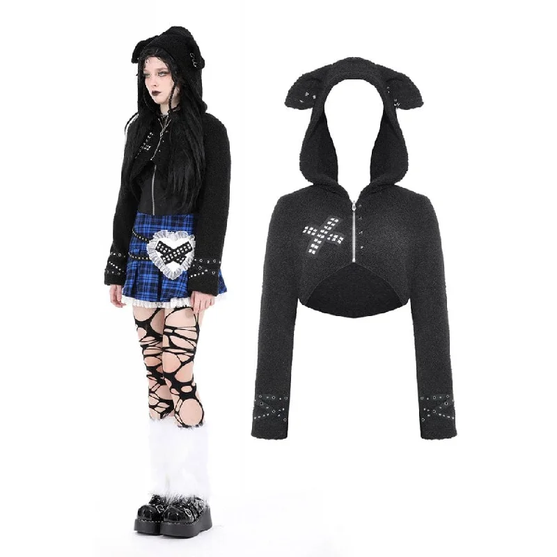 Women's trench coats with a removable belt for customizable stylingWomen's Gothic Studded Sherpa Jacket with Hood Women's trench coats with a removable belt for customizable stylingWomen's Gothic Studded Sherpa Jacket with Hood