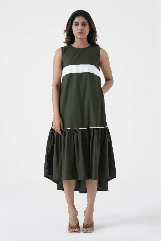 Plus Size Women Dress with a Flattering A - Line Cut for Comfort and Style Plus Size Women Dress with a Flattering A - Line Cut for Comfort and Style Eurythmic - White patti on chest dress - Green Plus Size Women Dress with a Flattering A - Line Cut for Comfort and Style Plus Size Women Dress with a Flattering A - Line Cut for Comfort and Style Eurythmic - White patti on chest dress - Green