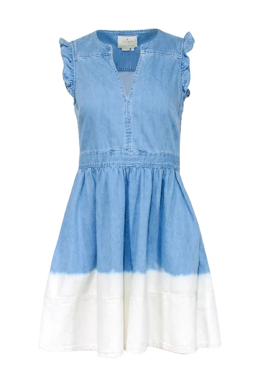 Sheath Women Dress with a Tailored Fit for a Professional Look Sheath Women Dress with a Tailored Fit for a Professional Look Kate Spade - Blue & White Dip Dyed Denim Dress Sz 2