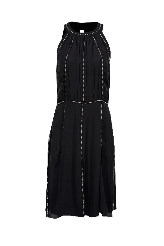 Pleated Women Dress with a Timeless and Elegant Texture Pleated Women Dress with a Timeless and Elegant Texture L'Agence - Black Silk Studded Car Wash Hem Dress Sz 6 Pleated Women Dress with a Timeless and Elegant Texture Pleated Women Dress with a Timeless and Elegant Texture L'Agence - Black Silk Studded Car Wash Hem Dress Sz 6