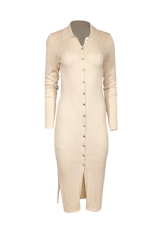 Mermaid - Style Women Dress with a Fitted Silhouette for Special Occasions Mermaid - Style Women Dress with a Fitted Silhouette for Special Occasions Peruvian Connection - Cream Ribbed Pima Cotton Button Front Knit Dress Sz XS Mermaid - Style Women Dress with a Fitted Silhouette for Special Occasions Mermaid - Style Women Dress with a Fitted Silhouette for Special Occasions Peruvian Connection - Cream Ribbed Pima Cotton Button Front Knit Dress Sz XS
