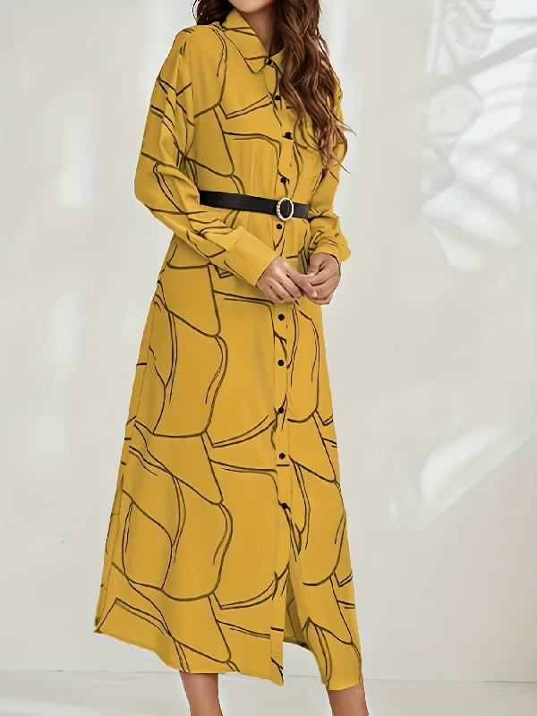Sleeveless Women Dress in Bright Colors for Summer Parties Sleeveless Women Dress in Bright Colors for Summer Parties Sixsr Floral Print Button Front Dress, Casual Long Sleeve Lapel Dress, Women's Clothing