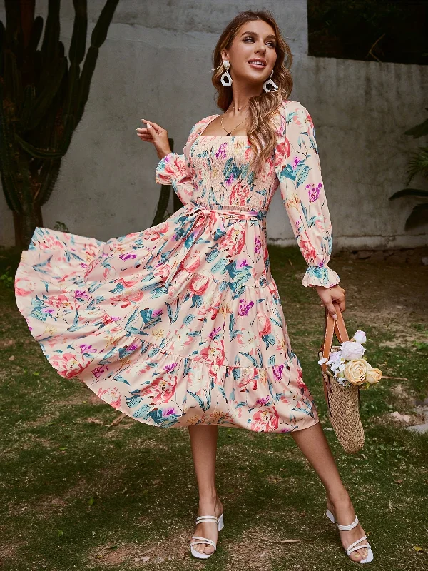 Lace - Embellished Women Dress for an Elegant and Sophisticated Appearance Lace - Embellished Women Dress for an Elegant and Sophisticated Appearance Sixsr Vintage Floral Print Dress, Boho Shirred Tiered Long Sleeve Dress, Women's Clothing Lace - Embellished Women Dress for an Elegant and Sophisticated Appearance Lace - Embellished Women Dress for an Elegant and Sophisticated Appearance Sixsr Vintage Floral Print Dress, Boho Shirred Tiered Long Sleeve Dress, Women's Clothing