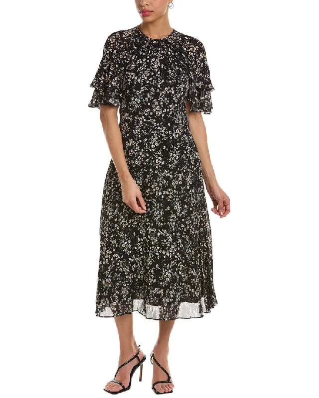 Ball Gown Women Dress with a Full Skirt for a Princess - like Look Ball Gown Women Dress with a Full Skirt for a Princess - like Look Teri Jon by Rickie Freeman Floral Midi Dress