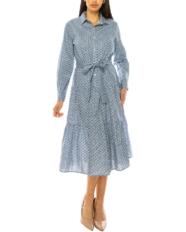 Ball Gown Women Dress with a Full Skirt for a Princess - like Look Ball Gown Women Dress with a Full Skirt for a Princess - like Look YAL New York Printed Shirtdress