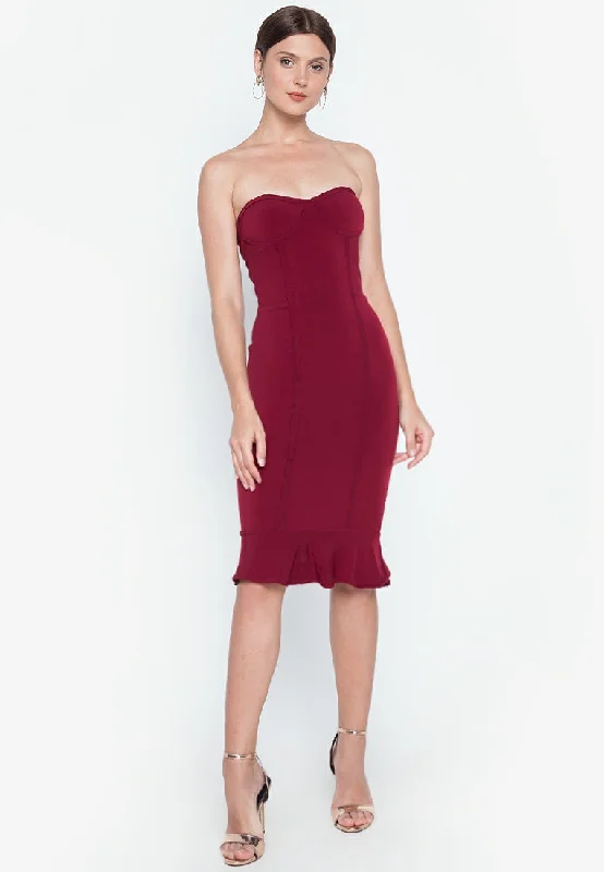 Midi dresses with halter necks for a stylish and comfortable optionFrill Hem