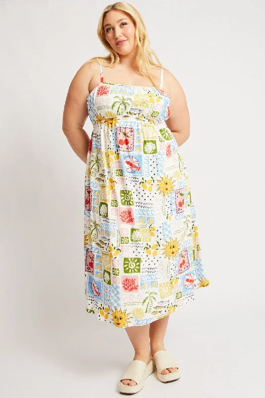 Sleeveless midi dresses with lace details for summer weddingsMulti Abstract Midi Dress Sleeveless Linen Blend Sleeveless midi dresses with lace details for summer weddingsMulti Abstract Midi Dress Sleeveless Linen Blend