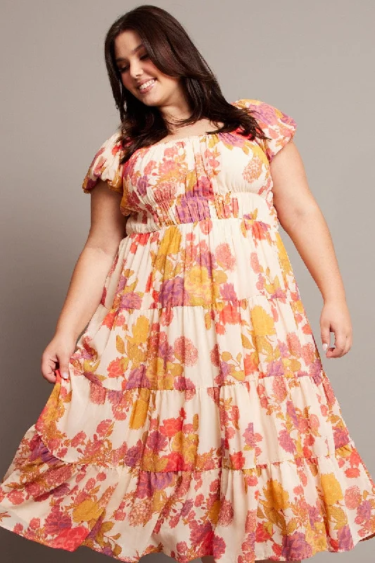 Midi dresses with gathered skirts for a full and flowing silhouettePink Floral Midi Dress Short Sleeve Ruched Midi dresses with gathered skirts for a full and flowing silhouettePink Floral Midi Dress Short Sleeve Ruched