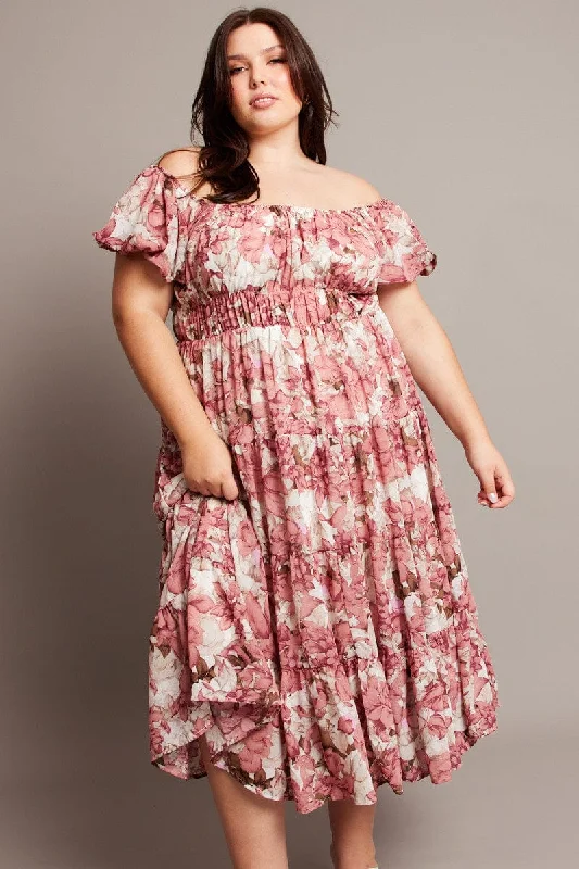 Midi dresses with ruffled bodices for a more pronounced feminine lookPink Floral Midi Dress Short Sleeve Ruched Midi dresses with ruffled bodices for a more pronounced feminine lookPink Floral Midi Dress Short Sleeve Ruched