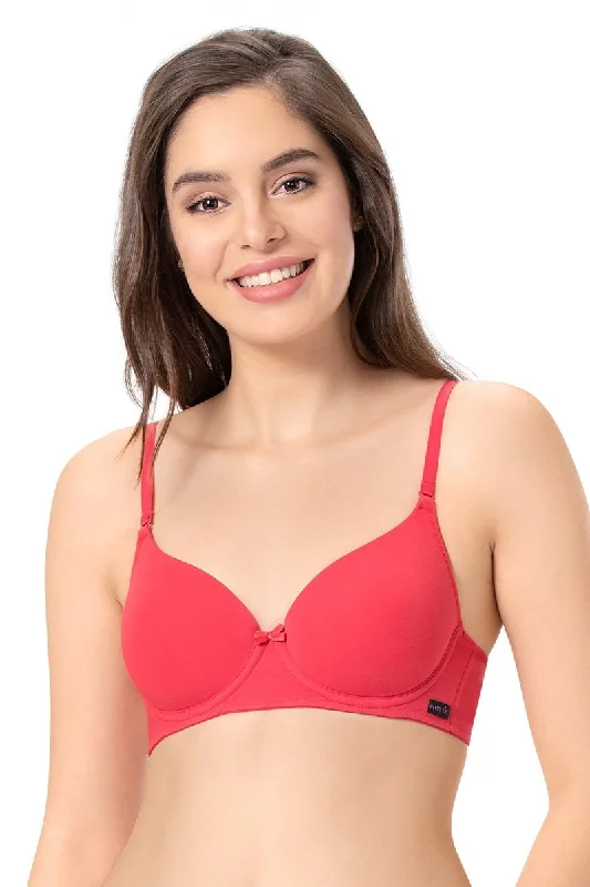 every de Carefree Padded Wired Confidence T-Shirt Bra - Azalea