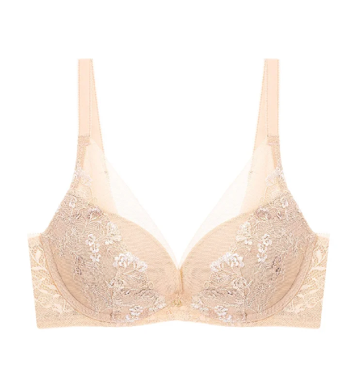 Sensual Spotlight Wired Push Up Deep V Bra