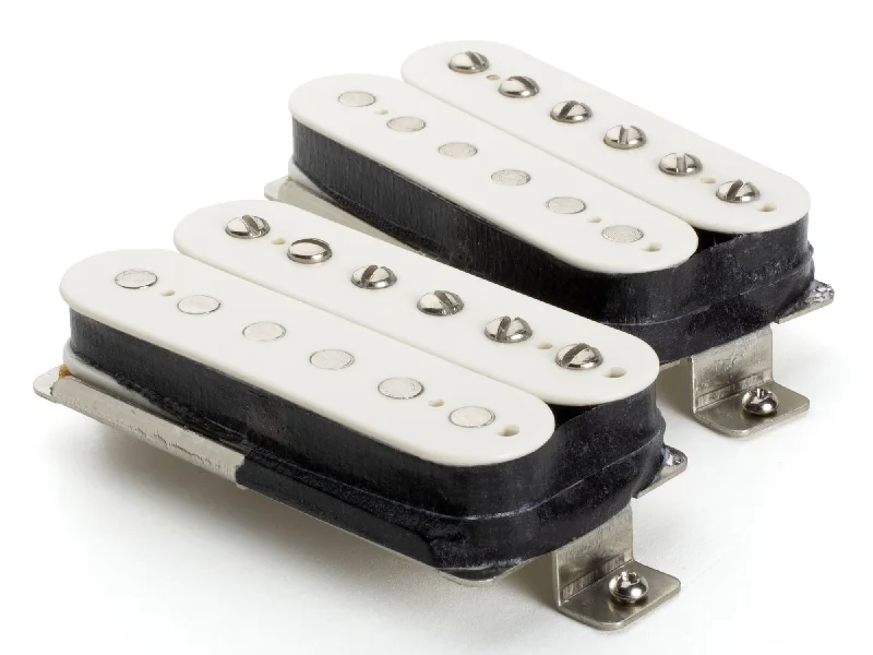 Shapers with a slimming effect on the upper armsLindy Fralin Pure PAF Humbucker Pickup Set, 7.5k/8k, Bone, 4-Conductor Shapers with a slimming effect on the upper armsLindy Fralin Pure PAF Humbucker Pickup Set, 7.5k/8k, Bone, 4-Conductor