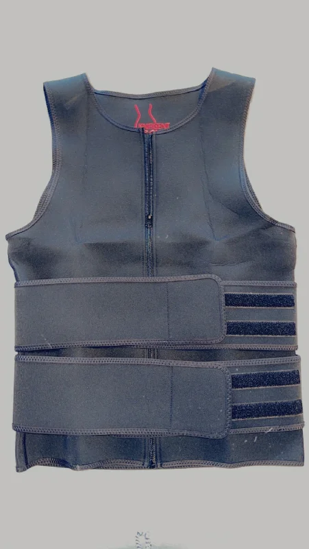 Men Sauna vest Double Belt